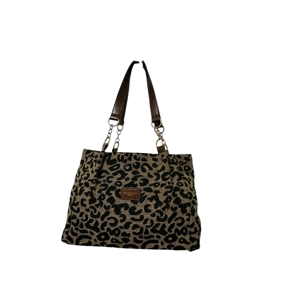 Baelaanan&Bag Leopard 🐆🐆Print Shoulder Bag with Brown Straps. - Picture 3 of 8